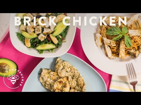 BRICK CHICKEN Lemon Rosemary Garlic - Honeysuckle