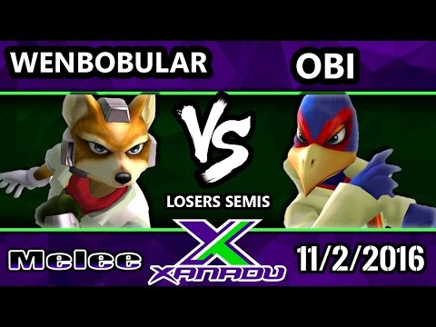 S@X 174 - Wenbobular (Fox) Vs. Obi (Falco) - SSBM Losers Semis - Smash Melee