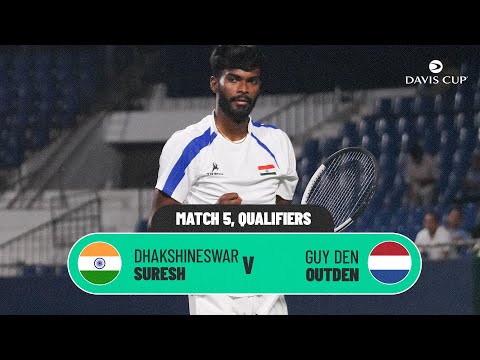 Suresh WINS IT for India! 🇮🇳 | v Netherlands | 2026 Davis Cup Qualifiers Match Highlights