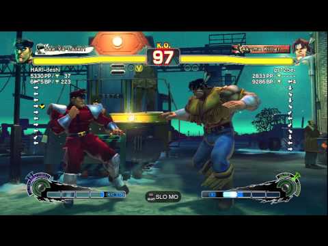 HARI-deshi [M. Bison] vs. gs125e- [T. Hawk] | SSF4 AE