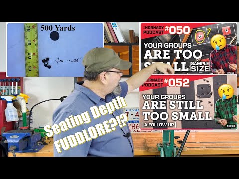 Seating Depth Nodes:  A Myth?  How about just .020 off the lands?  3 shot groups useful?