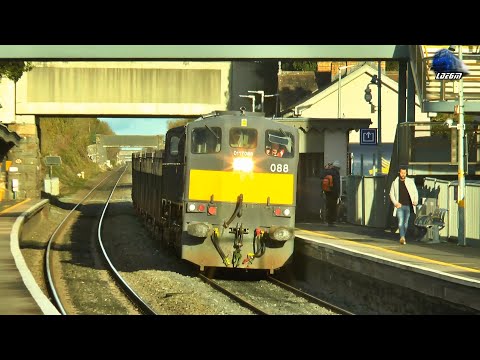 Trains in Rush & Lusk Train Station - 16 January 2023