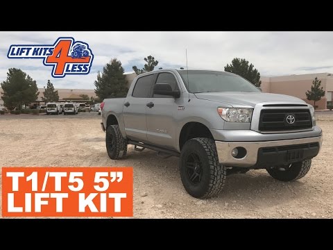 Zone Offroad T1N/T5N 5" Lift Kit 2007-2015 Toyota Tundra (Instructional Before/After Installation)