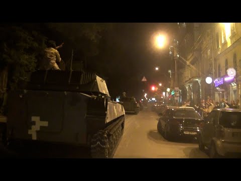 RIDING WITH UKRAINIAN TANKS