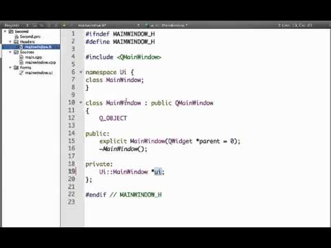 Qt C++ - 2 - Hello World !