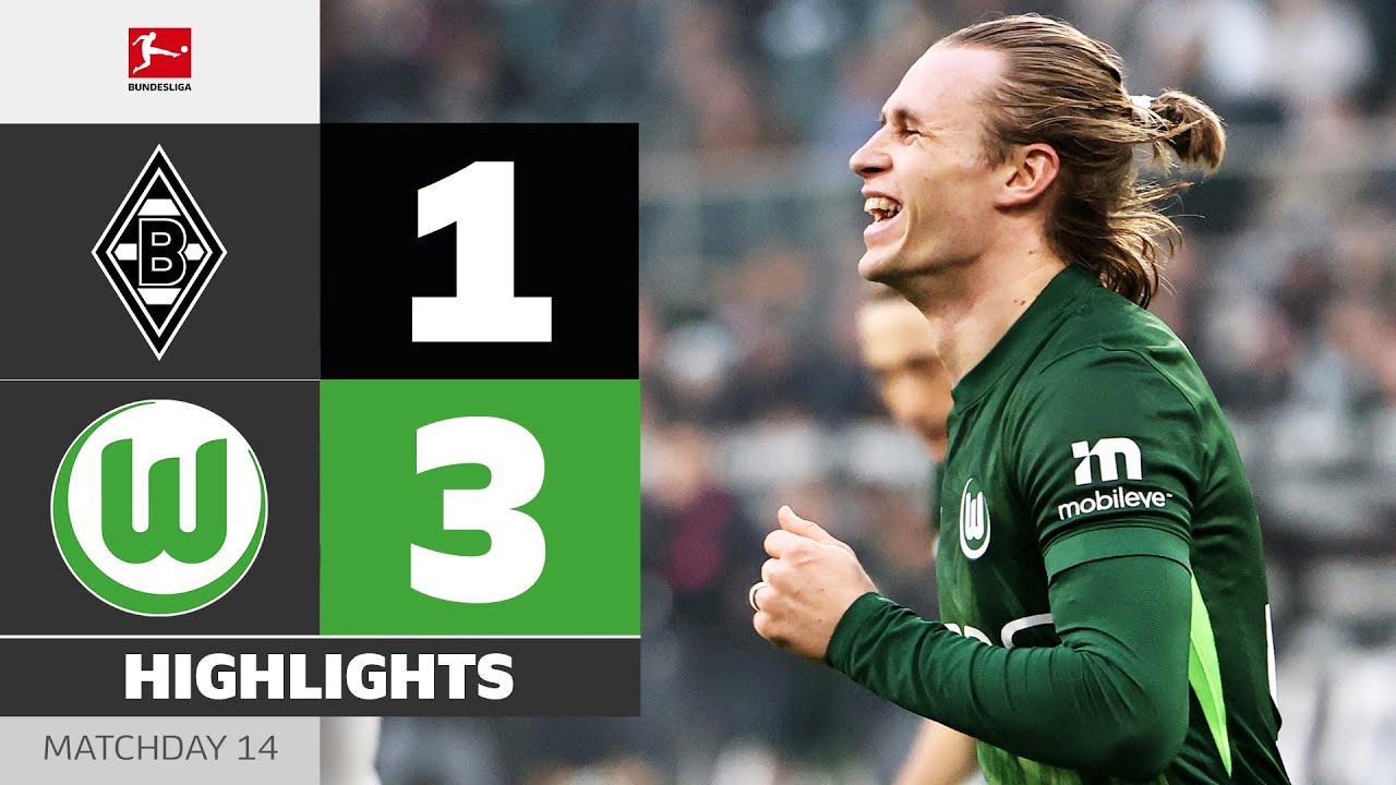 Wimmer Brace: Wolfsburg Momentum Builds | BORUSSIA M'GLADBACH - VFL WOLFSBURG | MD 14 – Bundesliga