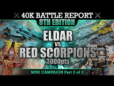 Primaris Space Marines vs Eldar Warhammer 40K Special Battle Report P3 3000pts DOMINATION!