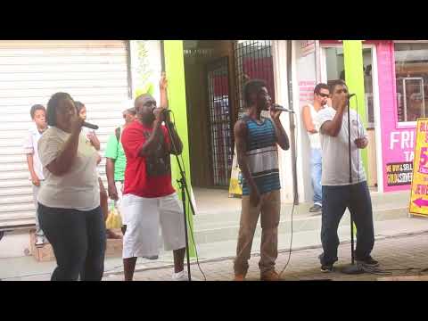 New Sensation Band at the 2018  Cayo Corn Fest: "Sandra give me a piece of your mango'