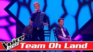 Kasper, Lau &amp; William &#39;Team Oh Land&#39; synger Julias Moon ‘Bay’ – Voice Junior Battles