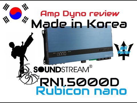 Soundstream korean amp Rubicon RN1 5000D amp Dyno review HiFi vector DL14