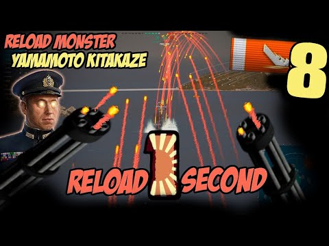 1.0 sec reload MONSTER Isoroku Kitakaze 8 kiIls -2023- WOWS