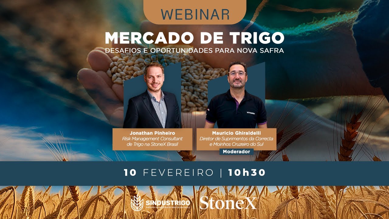 Webinar | Mercado de Trigo – Desafios e oportunidades para nova safra
