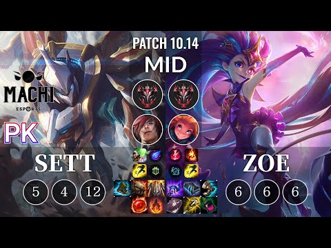 MCX PK Sett vs Zoe Mid - KR Patch 10.14