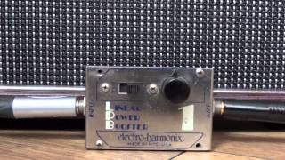 Video thumbnail for Vintage Electro Harmonix Linear Power Booster demo by The Pedal Guru