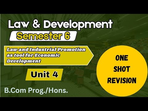 Unit 1 Introduction l Important Questions l Semester 6 l Law and Development l