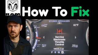 "Service Electronic Throttle Control" on Dodge Ram (Causes & Fix)