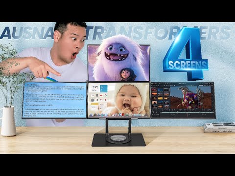Bộ Màn Hình Đa Năng 4 Màn Transformers - 18.5 inch với Kết Nối Từ Tính