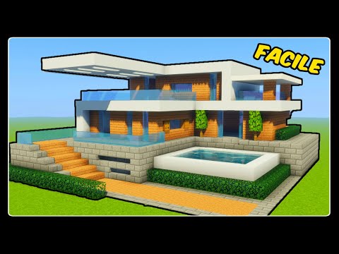 TUTO GRANDE VILLA MODERNE FACILE A FAIRE | MINECRAFT