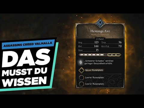 🔨SCHMIEDE GUIDE🔨 WAFFEN / RÜSTUNGEN LEGENDÄR MACHEN - Assassins Creed Valhalla Guide Deutsch