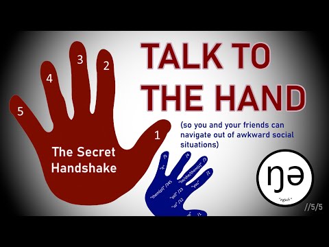 Conlang Showcase -- The Secret Handshake