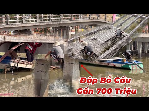 Just one mistake, and a bridge worth nearly 700 million dong has to be demolished. What a shame.