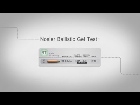 Nosler Ballistic Tip Hunting Bullet Gel Test