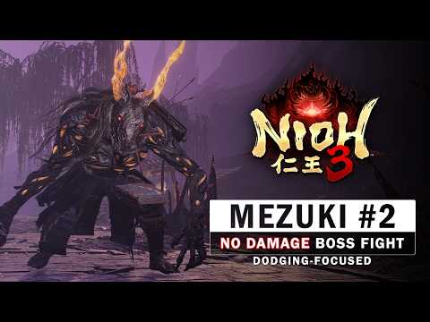 Nioh 3 - Mezuki #2 Boss Fight (No Damage)