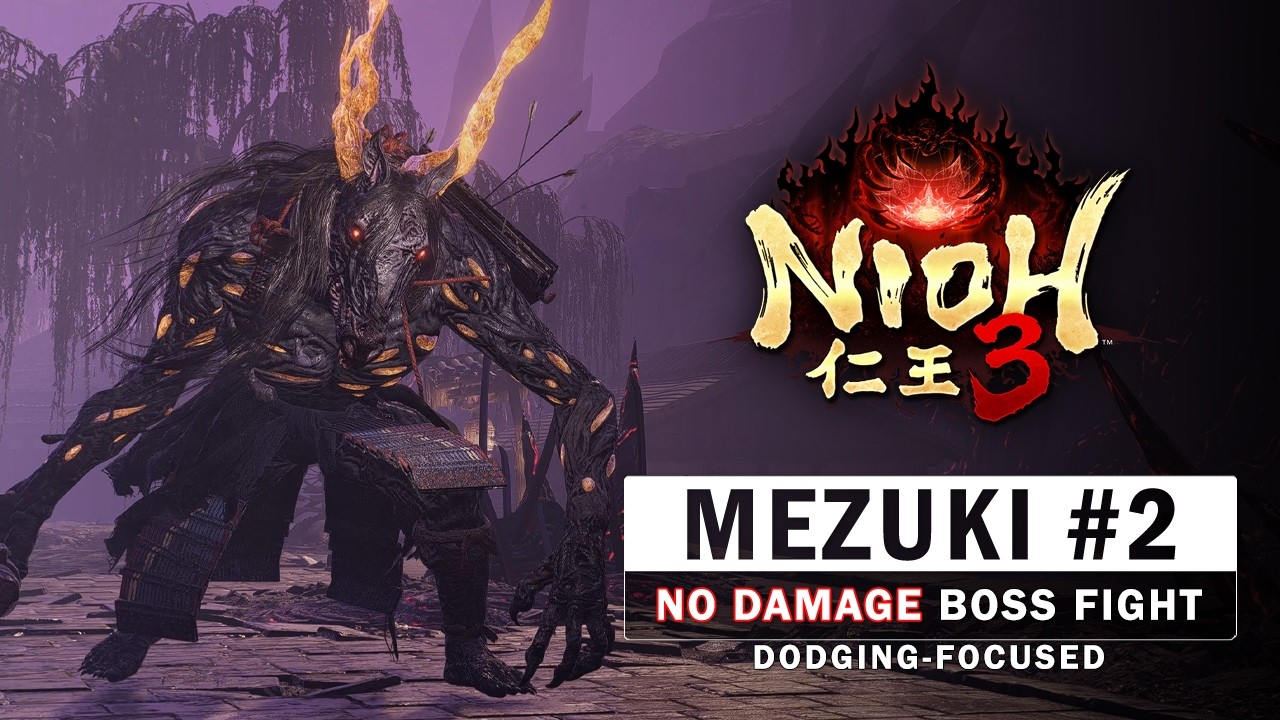 Nioh 3 - Mezuki #2 Boss Fight (No Damage)
