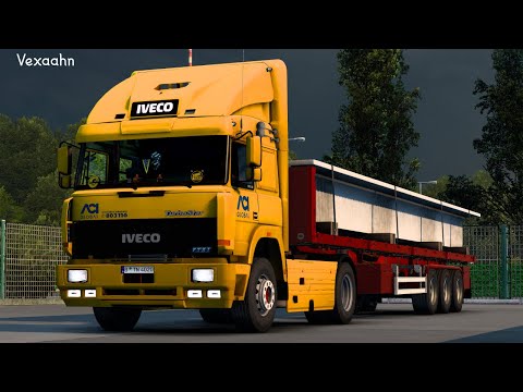 4K | ETS2 1.46 | Iveco TurboStar by Ralf84 | Stuttgart (D) - Geneva (CH) | ETS2 Mods