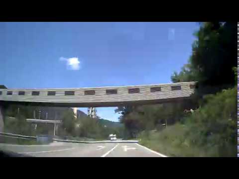 On the road in Slovenia - Nova Gorizia - Tolmin - Bohinjska Bistrica - Timelapse