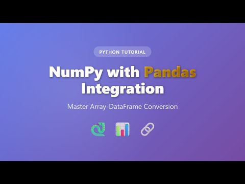 Pandas Numpy Array To Dataframe