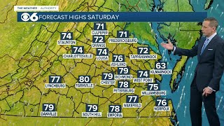 Warm through the weekend, much cooler near the coast