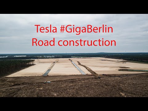 2020-05-07 | #GigaBerlin | Road construction - uncut drone footage