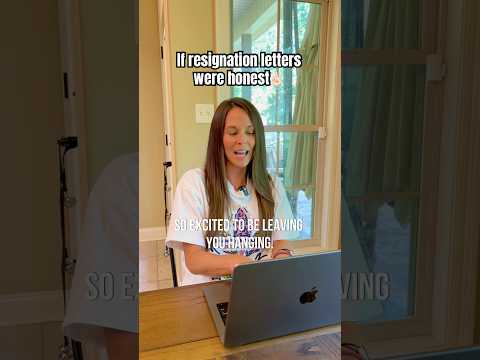 An HONEST resignation letter✌🏻 #comedy #corporate #officehumor #corporatelife #resignation