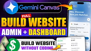 Gemini Canvas Built My FULL Website + Admin Dashboard in Seconds (No Code!)