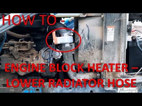 How to - Install Lower Radiator Engine Heater -  LS Tractor