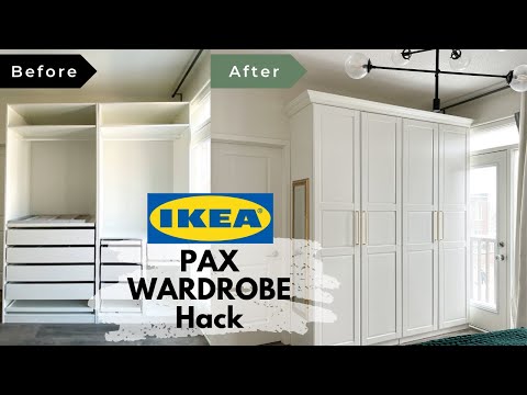 IKEA PAX Wardrobe Hack | Make a custom IKEA Closet Part 2