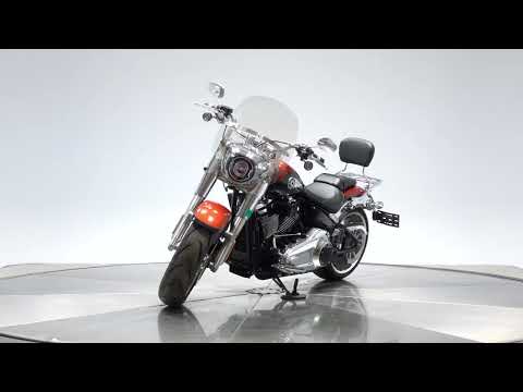 2025 HARLEY-DAVIDSON FLFB FAT BOY in Whiskey Fire/ Vivid Black