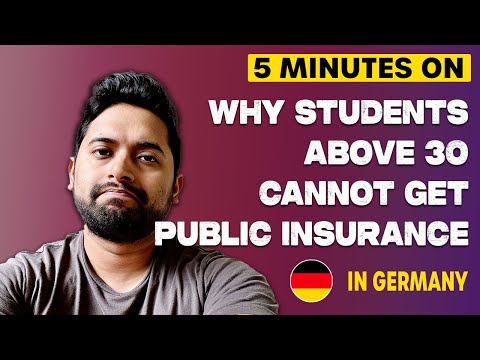 Public Insurance NOT POSSIBLE for Students Above 30 | Study in Germany 2024
