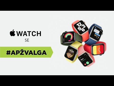Išmanusis laikrodis Apple Watch SE GPS + Cellular, 44 mm, Vidurnakčio spalvos aliuminio korpusas su vidurnakčio spalvos sportiniu dirželiu video