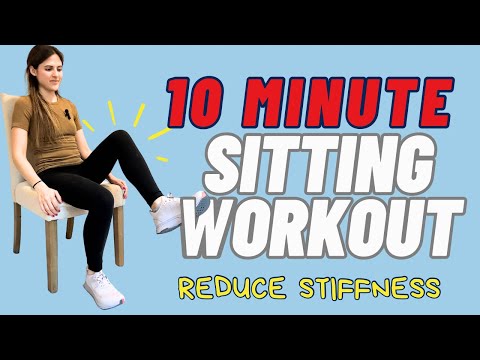 10-Minute Sitting Beginner Workout For Pre & Post Knee Replacement Surgery: Reduce Stiffness!