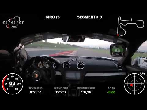 Porsche Cayman 718 GT4 982 - Best lap Franciacorta Onboard - 1:17.44