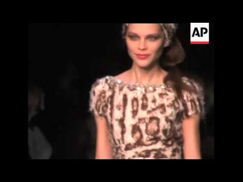 Anna Molinare presents Blugirl collection at Milan fashion Week.