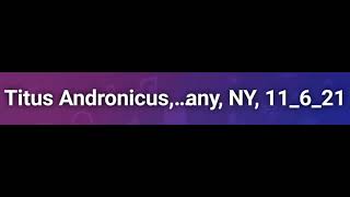 Titus Andronicus: The Battle Of Hampton Roads, A More Perfect Union @ Albany, NY, 11/6/21