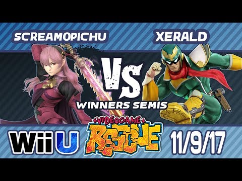 Video Game Rescue 11/9/17 - ScreamoPichu (Corrin) vs. Xerald (Cpt. Falcon) - Wii U WINNERS SEMIS