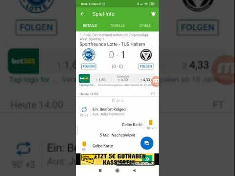 Regionalliga West Sportfreunde Lotte gegen TuS Haltern 0:1