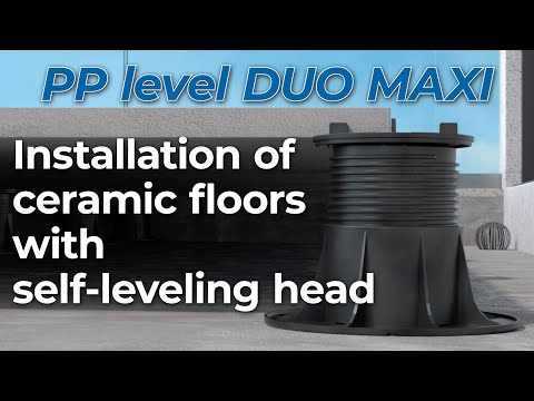 PP level DUO MAXI installation of ceramic floors with self-leveling head