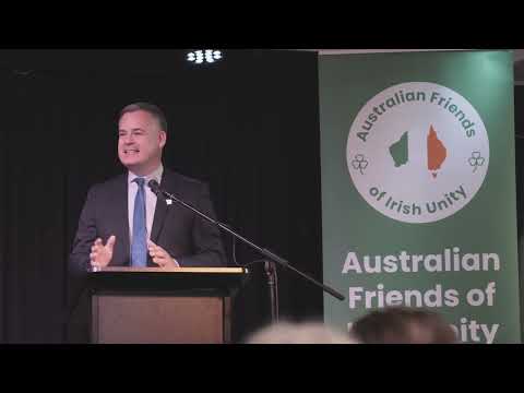 Pearse Doherty TD keynote speech at the launch of Australian Friends of Irish Unity in Sydney