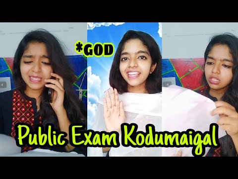 Public Exam Kodumaigal 😫😫 | Student vs God alaparaigal 🥲 | #miss_miracle #charusmonoact