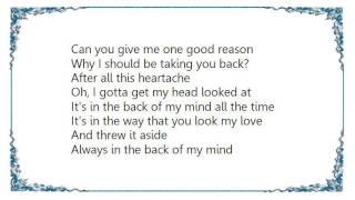 Bonnie Tyler - It&#39;s in the Back of My Mind Lyrics